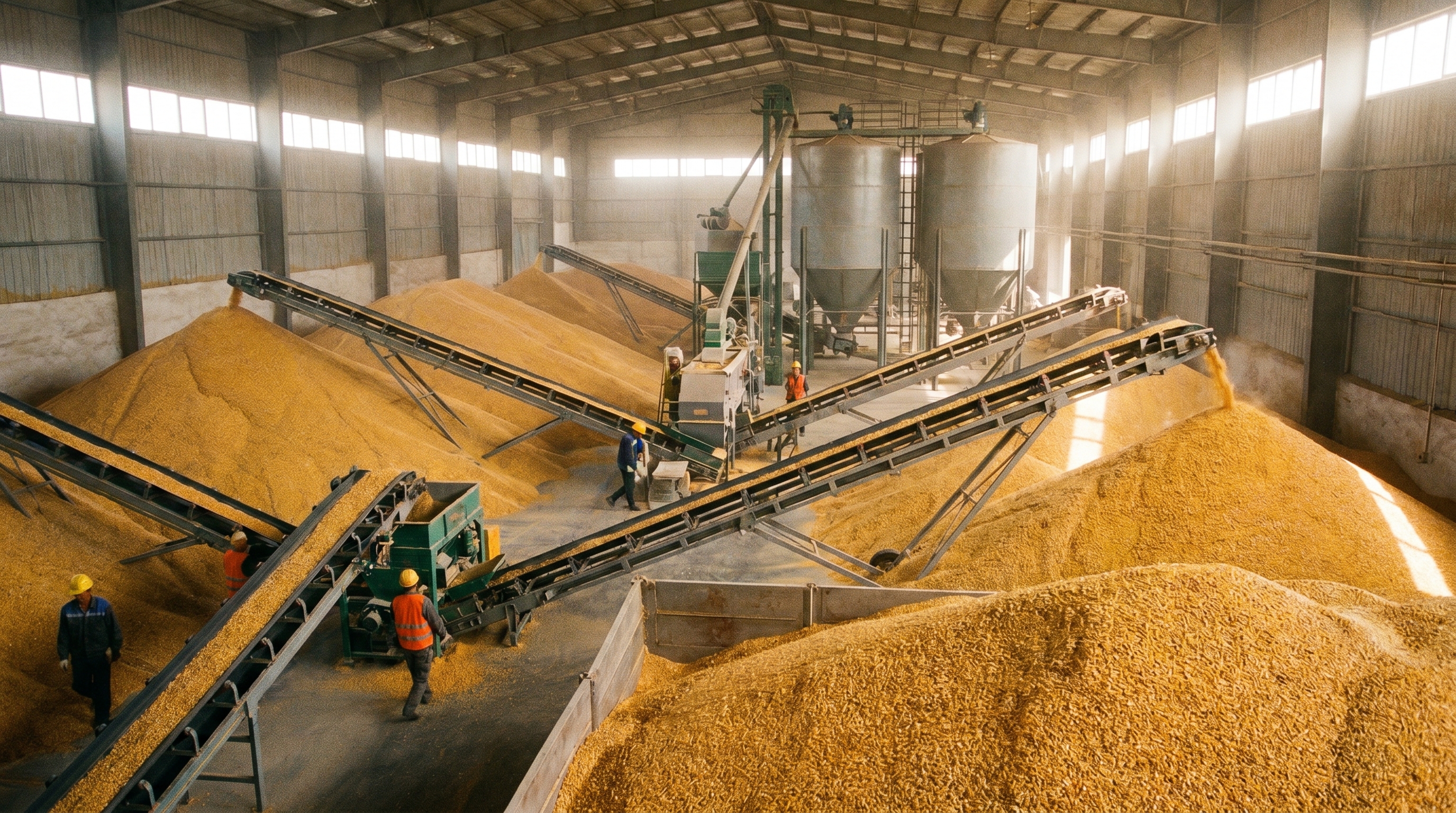 Agricultural processing background